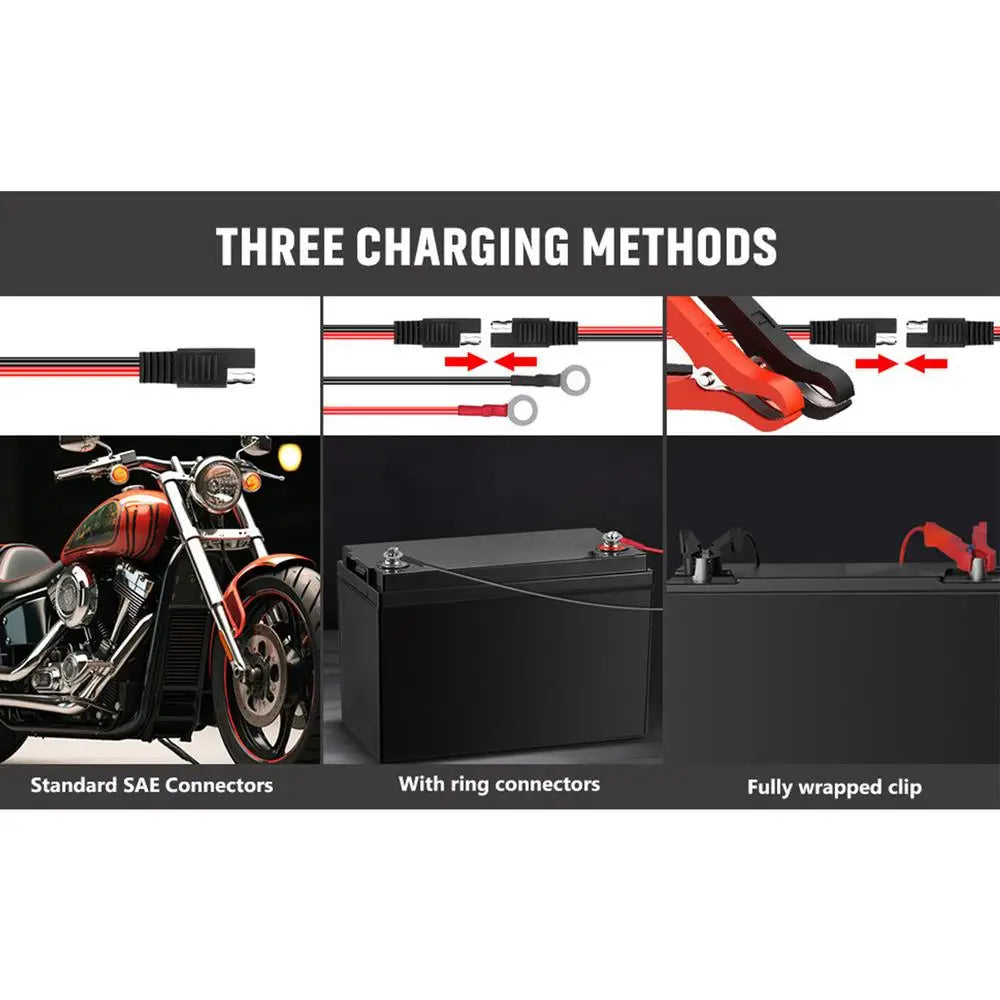 Car Battery Maintainer Car And Motorcycle 3A Battery Charger Trickle Charger Automotive Charger Button Control For Business